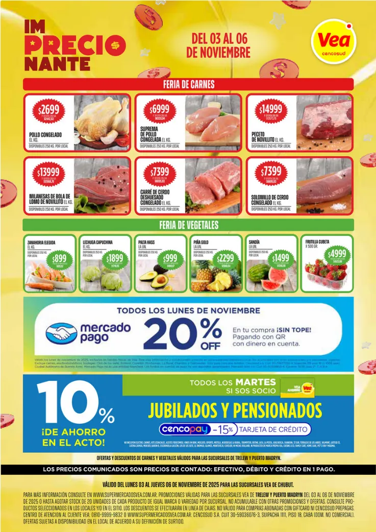 Ofertas de  Ofertas Vea  3 de noviembre al 6 de noviembre 2025 - Página 1 del catálogo