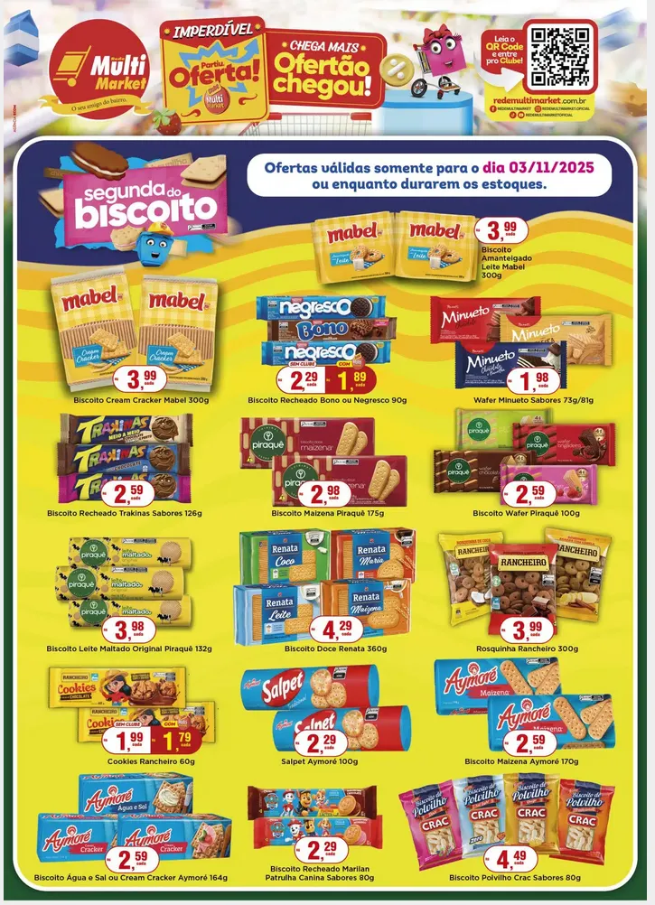Encarte de Folhetos Rede Multi Market 3 de novembro até 3 de novembro 2025 - Pagina 