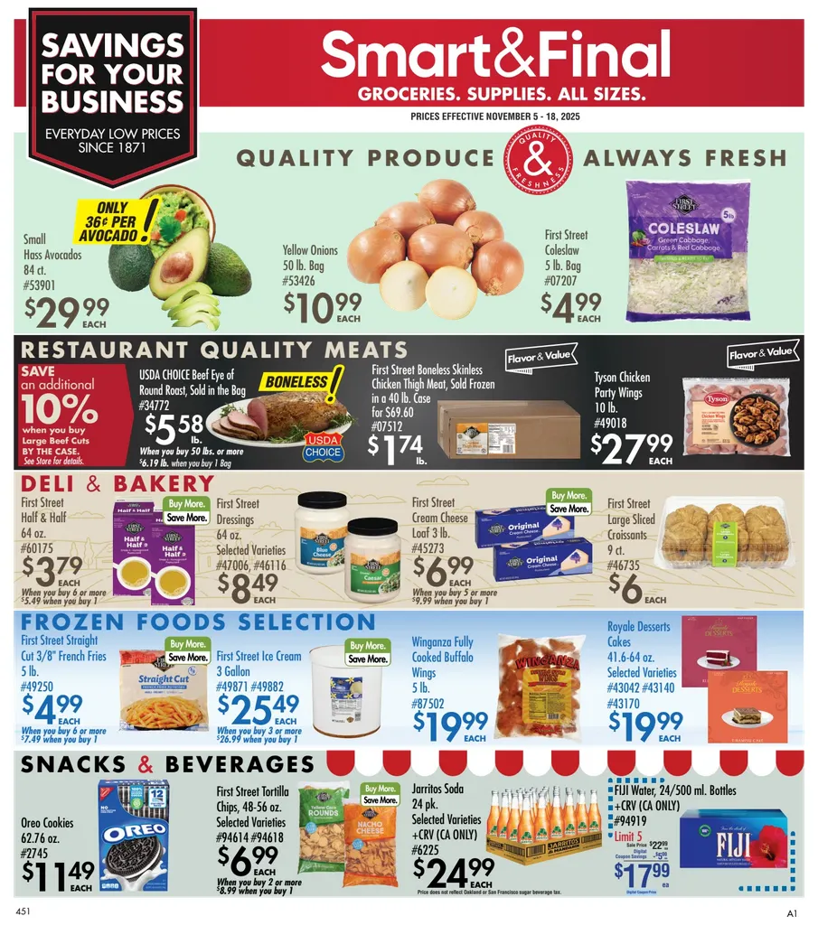 Weekly ad Smart and Final Sales from November 5 to November 18 2025 - Page 1