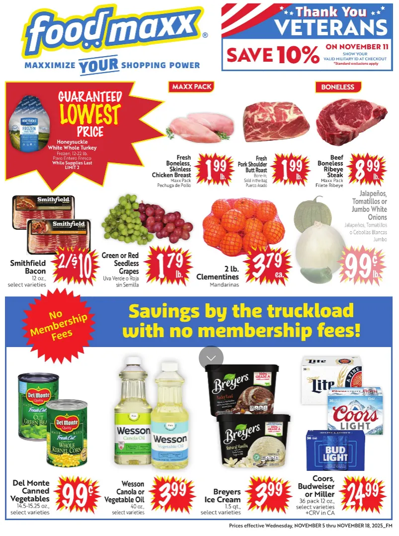 Weekly ad FoodMax Ssles from November 5 to November 18 2025 - Page 1