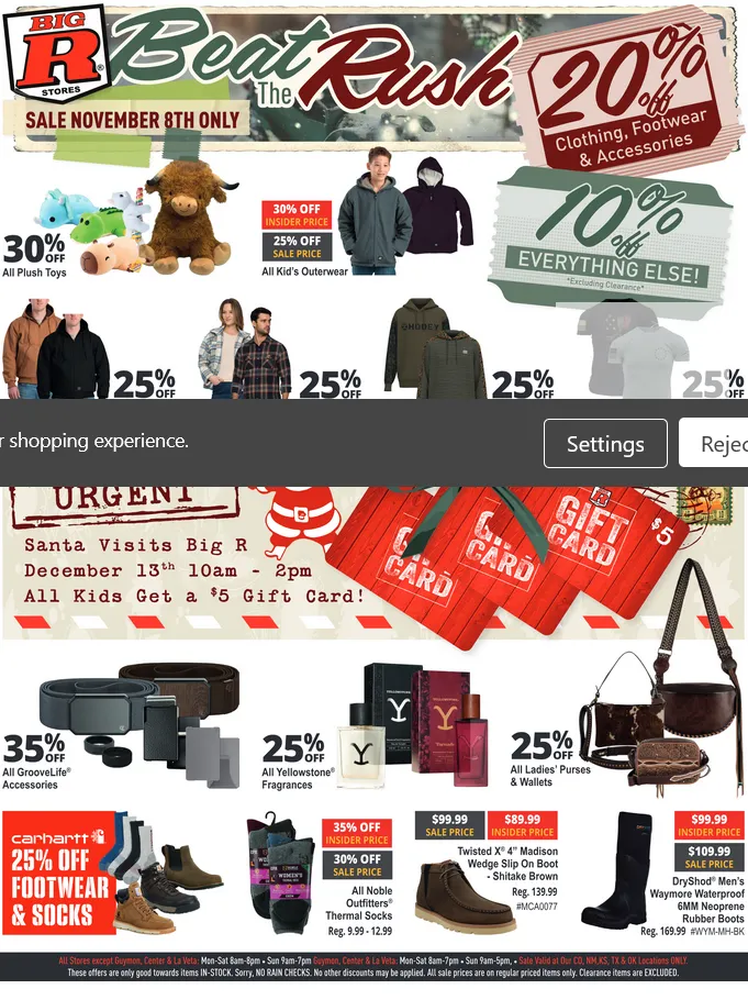 Weekly ad Big R Sales from November 6 to November 11 2025 - Page 1