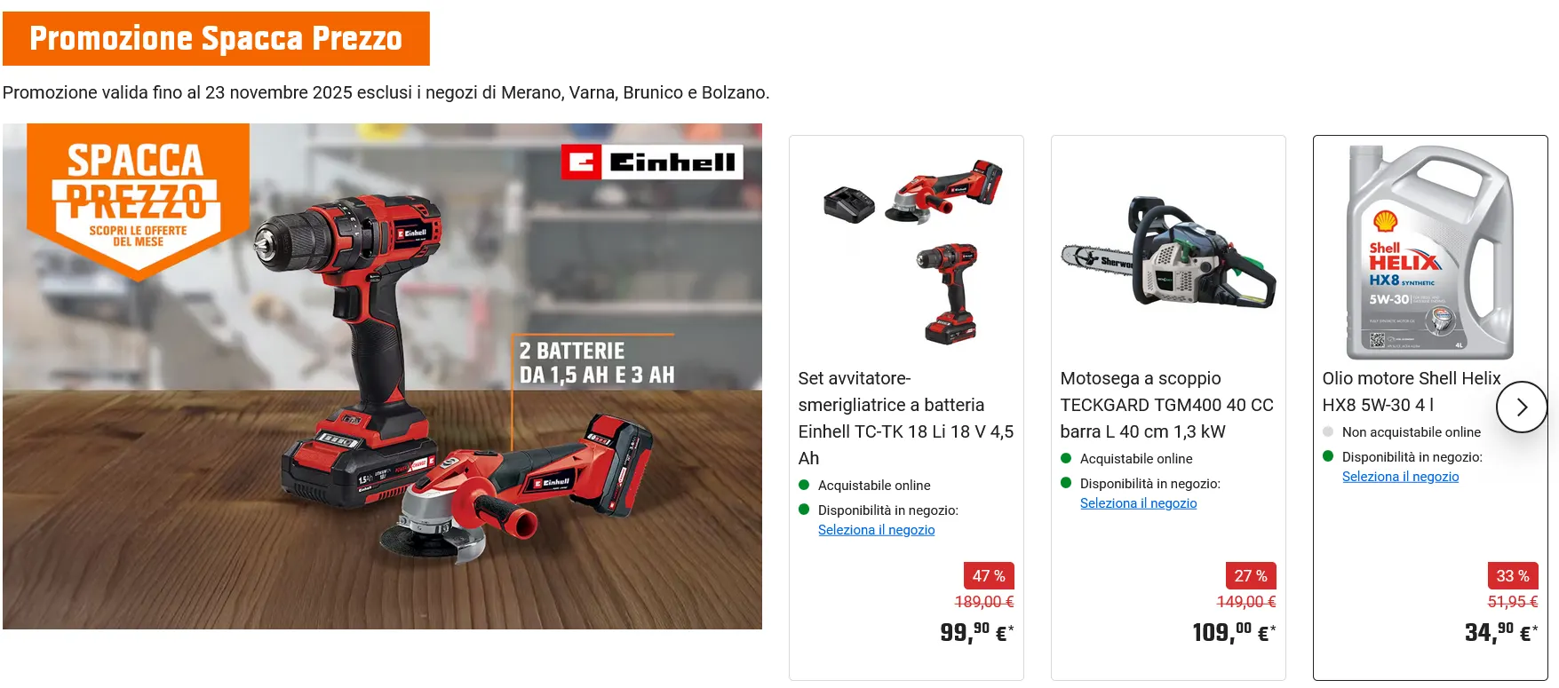 Obi Volantino da 11 novembre a 23 novembre di 2025 - Pagina del volantino 1