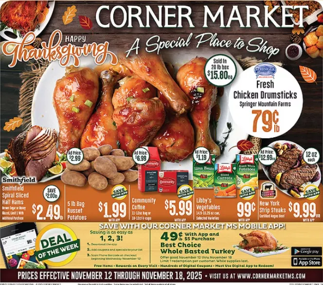 Weekly ad Corner Market Sales from November 14 to November 18 2025 - Page 1