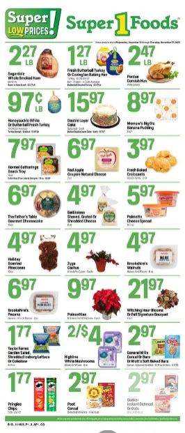 Weekly ad Super 1 Foods Sales from November 19 to November 27 2025 - Page