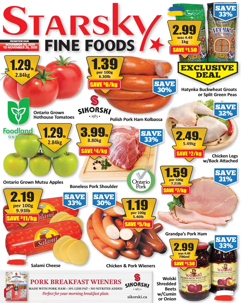 Starsky Sales from November 20 to November 26 2025 - flyer page 1