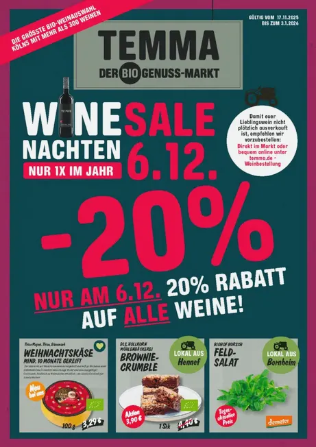 Temma Angebote von 17. November bis 3. Januar 2026 - Prospekt seite 1