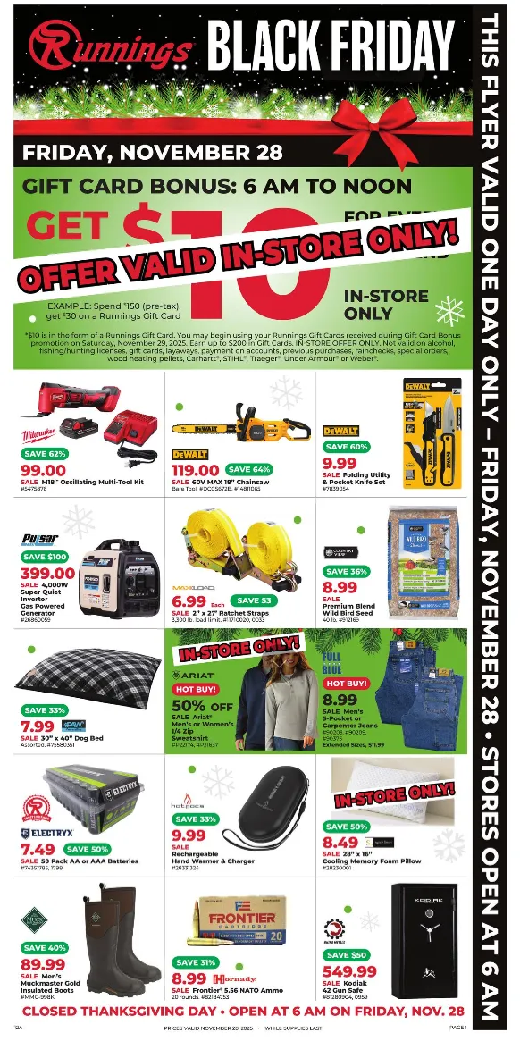 Weekly ad Runnings Sales from November 28 to November 28 2025 - Page 1