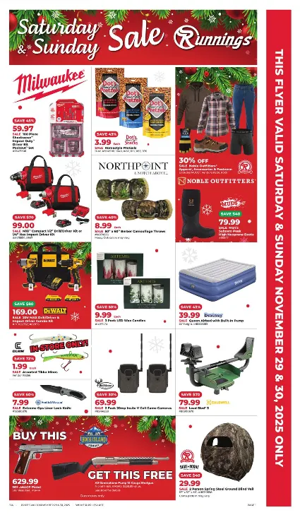 Weekly ad Runnings Sales from November 29 to November 30 2025 - Page 1
