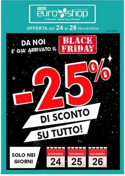 EUROSHOP Monopoli Volantino da 24 novembre a 26 novembre di 2025 - Pagina del volantino