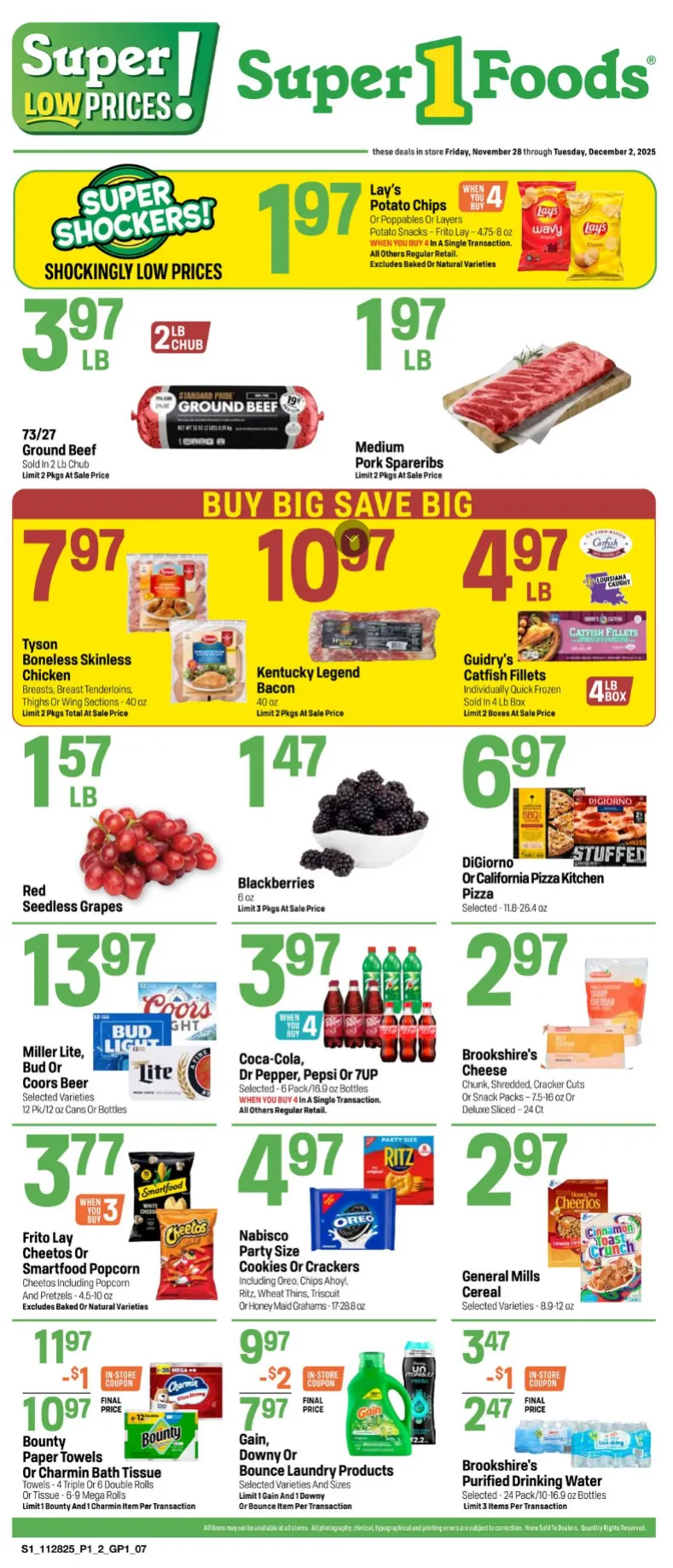 Weekly ad Super 1 Foods Sales from November 28 to December 2 2025 - Page 