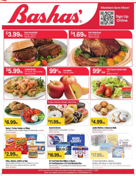 Weekly ad Bashas Sales from November 28 to December 2 2025 - Page
