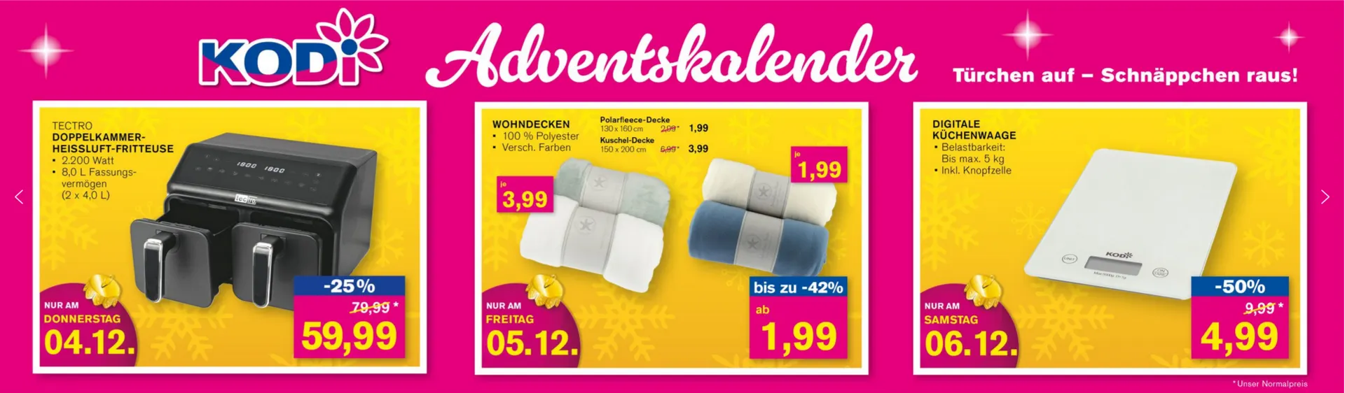 KODi Angebote von 1. Dezember bis 5. Dezember 2025 - Prospekt seite 1