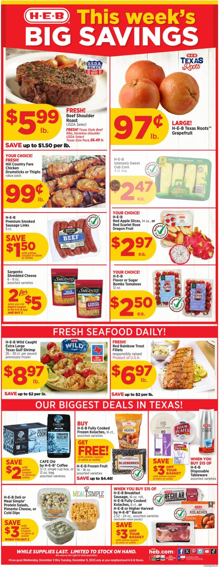 Catálogo de H-E-B Sales 3 de diciembre al 9 de diciembre 2025 - Pagina 