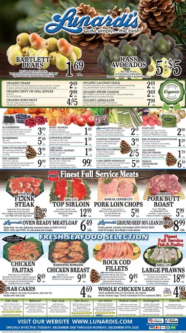 Weekly ad Lunardi's Sales from December 3 to December 9 2025 - Page 1
