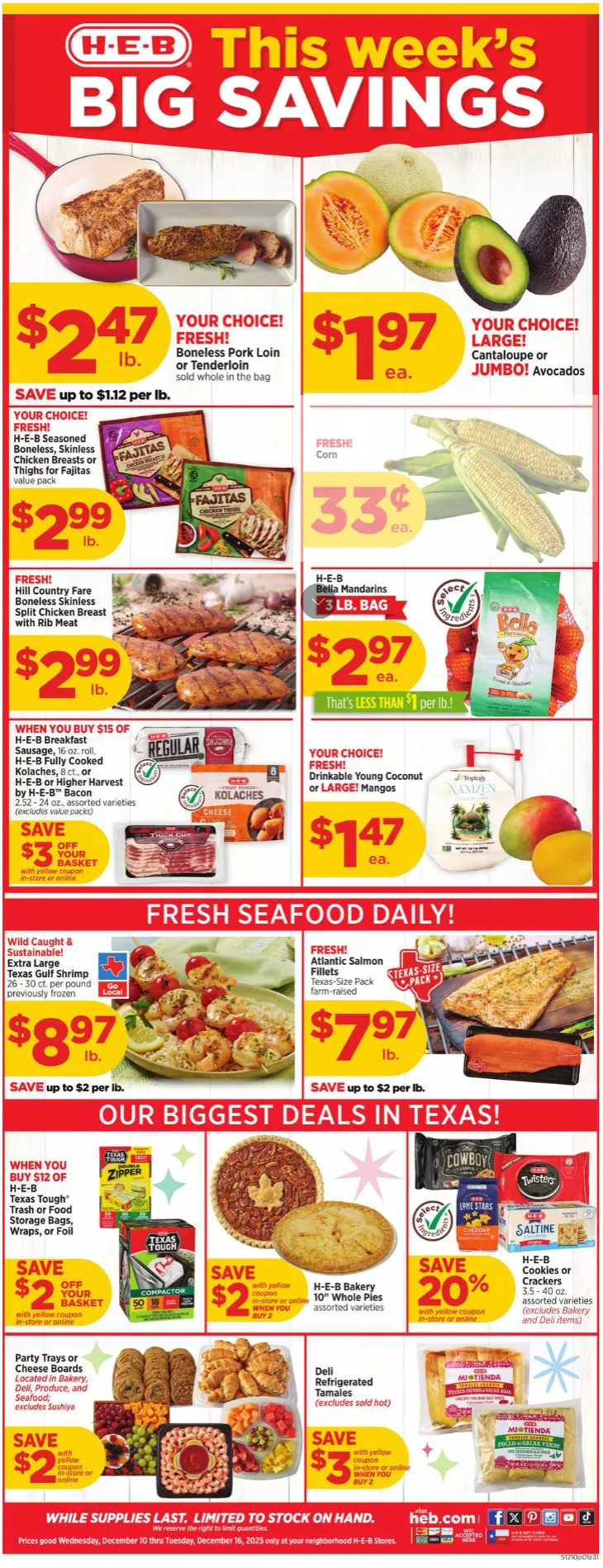 Weekly ad H-E-B Sales from December 10 to December 16 2025 - Page 1