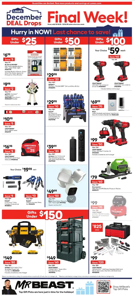 Lowe's Sales from December 18 to December 24 2025 - flyer page 1