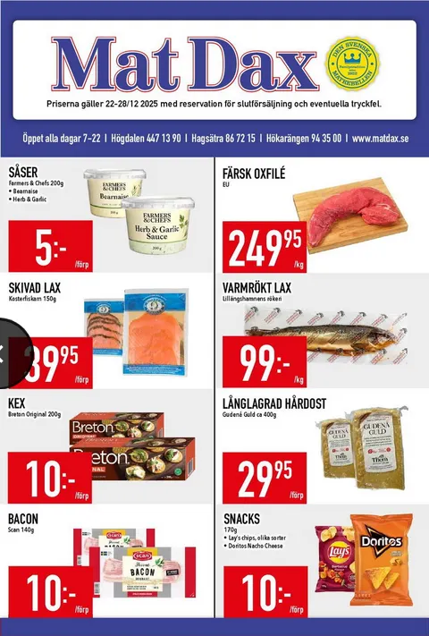 MatDax från 22 december till 24 december 2025 - Reklamblad sidor 1