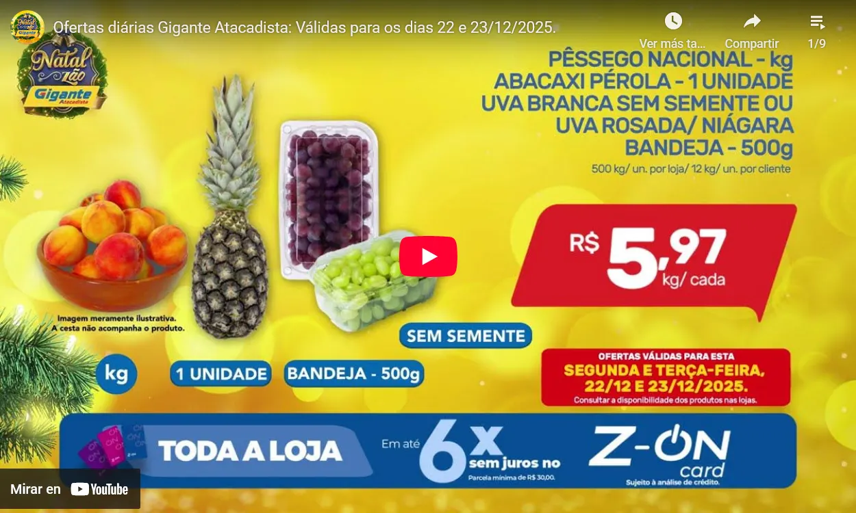 Encarte de  Gigante Atacadista Ofertas 22 de dezembro até 23 de dezembro 2025 - Pagina 1