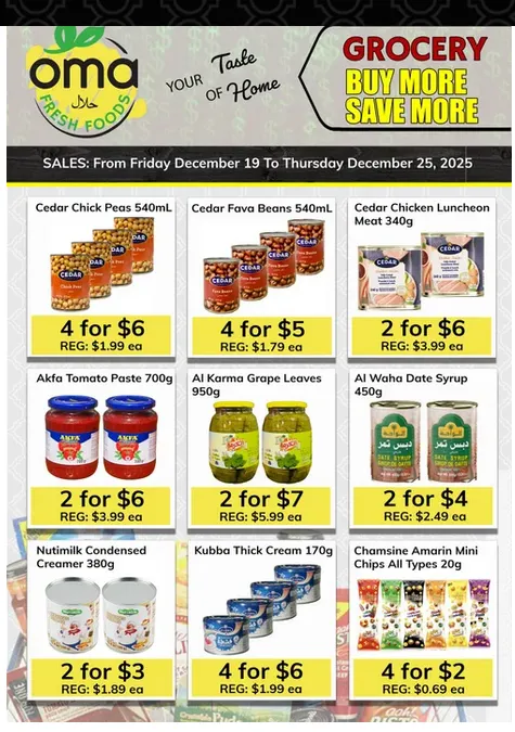 Oma Fresh Foods Deals from December 19 to December 25 2025 - flyer page 2