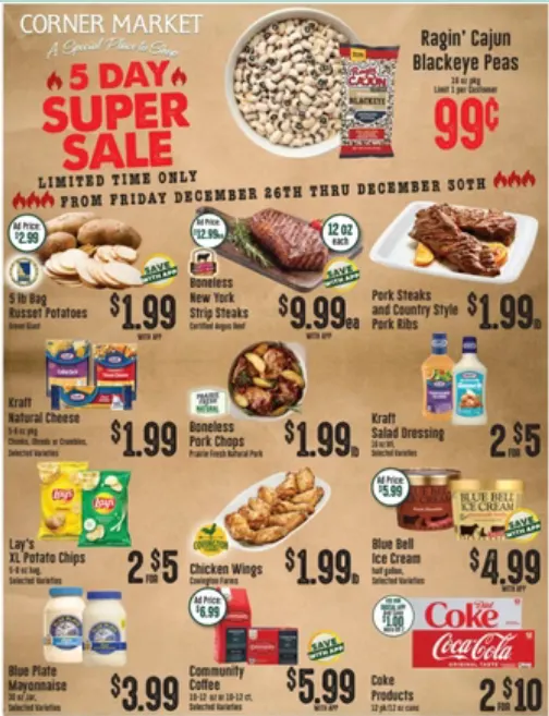 Weekly ad Corner Market Sales from December 26 to January 1 2026 - Page 