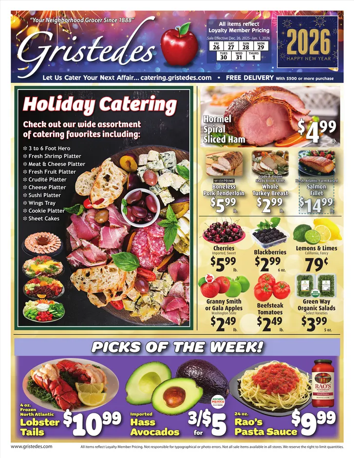 Weekly ad Gristedes Sales from December 26 to January 1 2026 - Page 