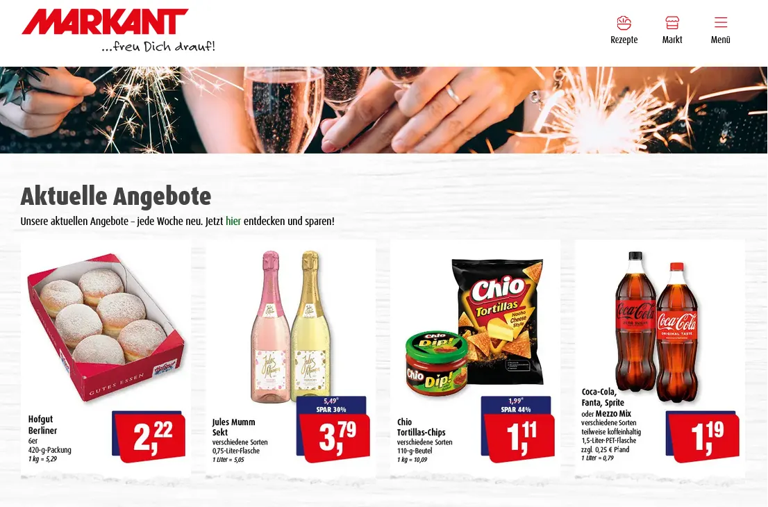 Markant Prospekte von 29. Dezember bis 31. Dezember 2025 - Prospekt seite 1