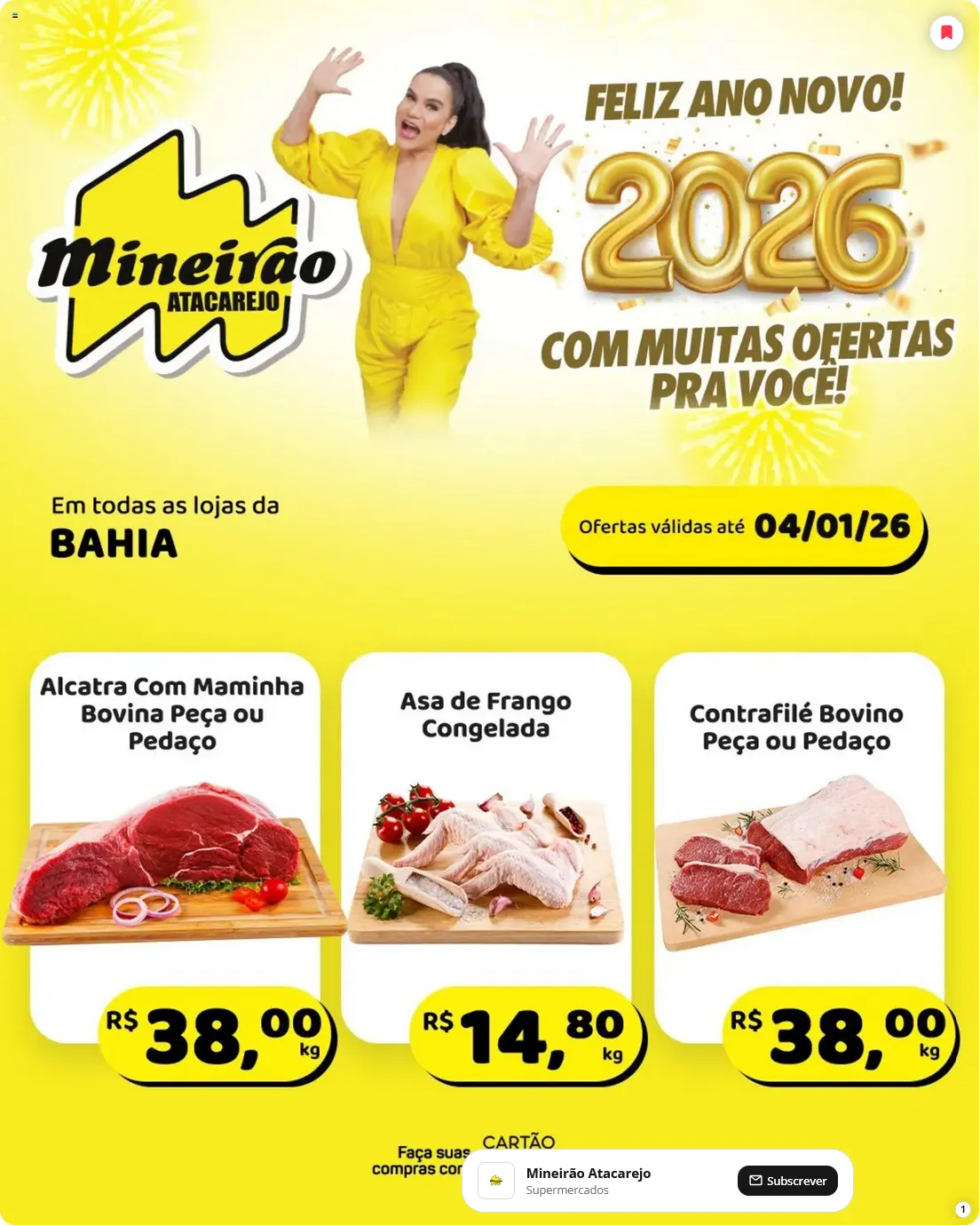Encarte de Mineirão Atacarejo Ofertas 29 de dezembro até 4 de janeiro 2026 - Pagina 1