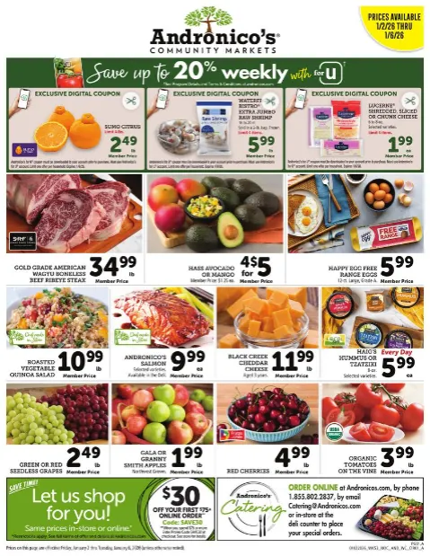 Weekly ad Andronico's Sales from January 2 to January 6 2026 - Page 