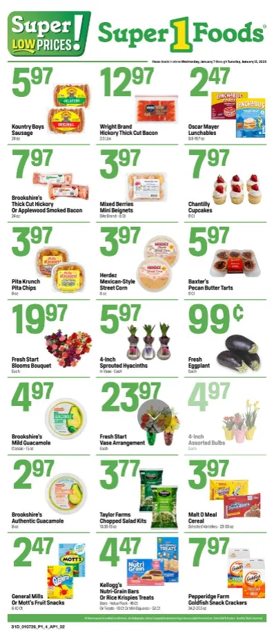 Weekly ad Super 1 Foods Sales from January 7 to January 13 2026 - Page