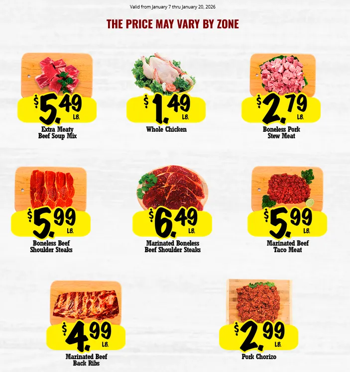 Weekly ad La Michoacana Meat Market Sales from January 7 to January 20 2026 - Page 
