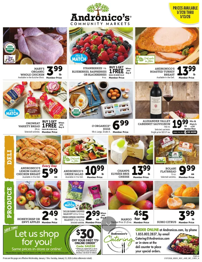 Weekly ad Andronico's  Sales from January 7 to January 13 2026 - Page 