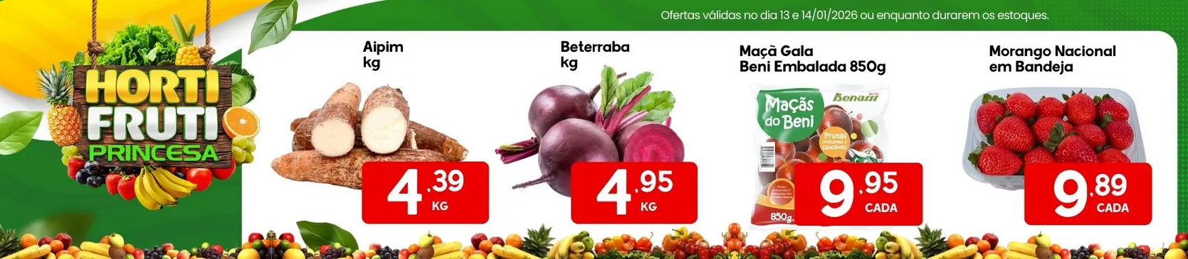 Encarte de Folhetos Supermercados Princesa  13 de janeiro até 15 de janeiro 2026 - Pagina 1