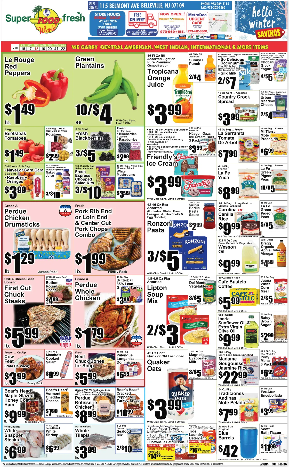 Weekly ad SuperFresh  Sales from January 16 to January 22 2026 - Page 1