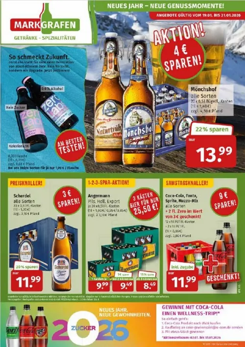  Markgrafen Prospekte  von 20. Januar bis 31. Januar 2026 - Prospekt seite 1