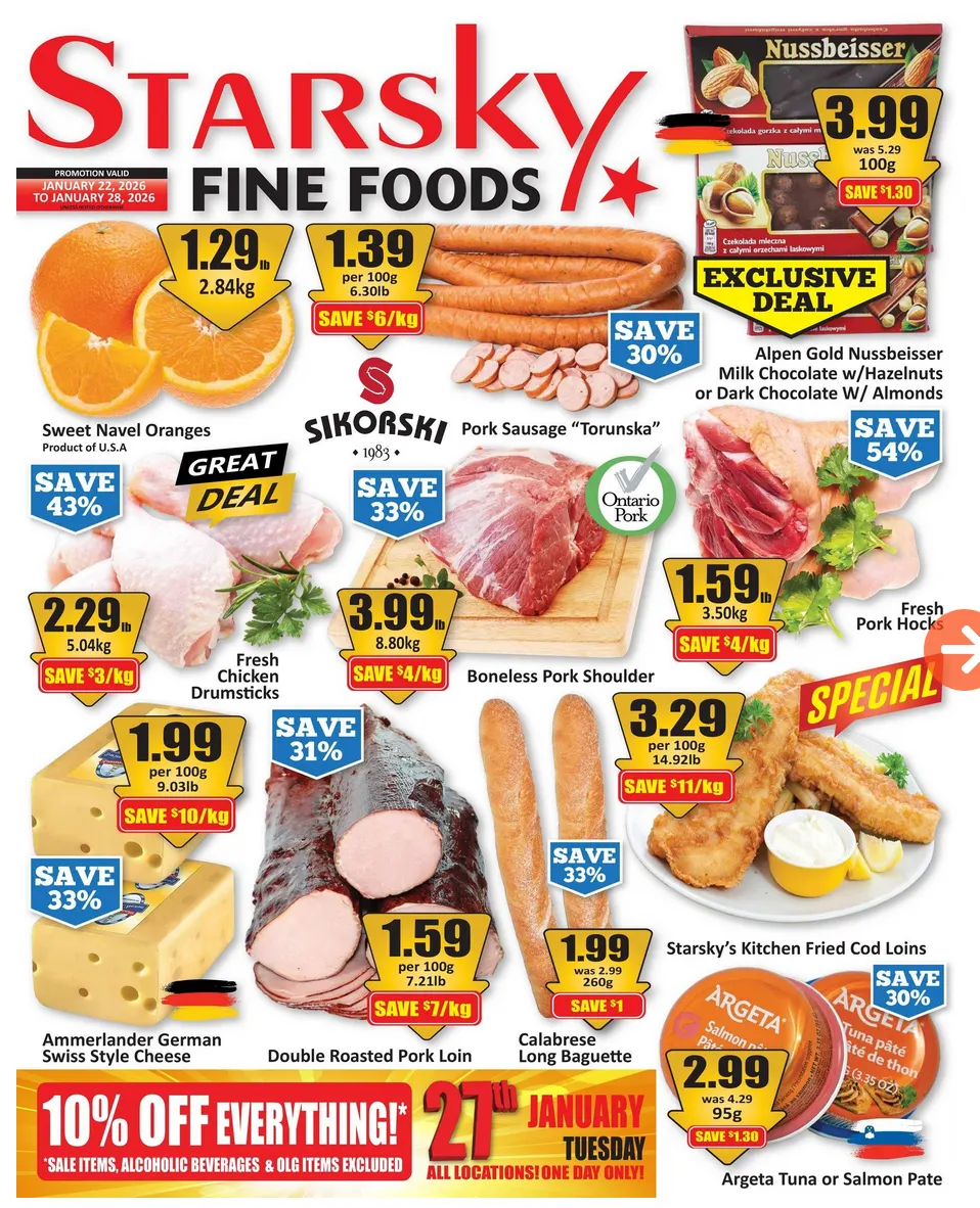Starsky Sales from January 22 to January 28 2026 - flyer page