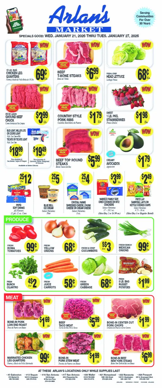 Weekly ad Arlan's Market Sales from January 21 to January 27 2026 - Page 