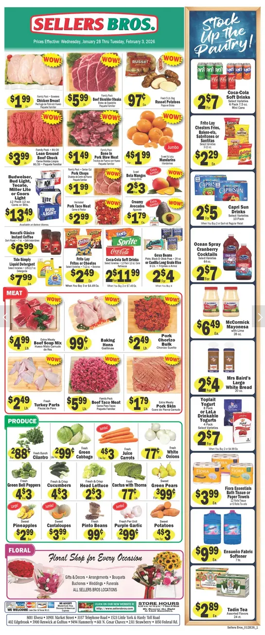 Weekly ad Sellers Bros Sales from January 28 to February 3 2026 - Page