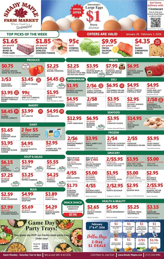 Weekly ad Shady Maple Sales from January 28 to February 3 2026 - Page