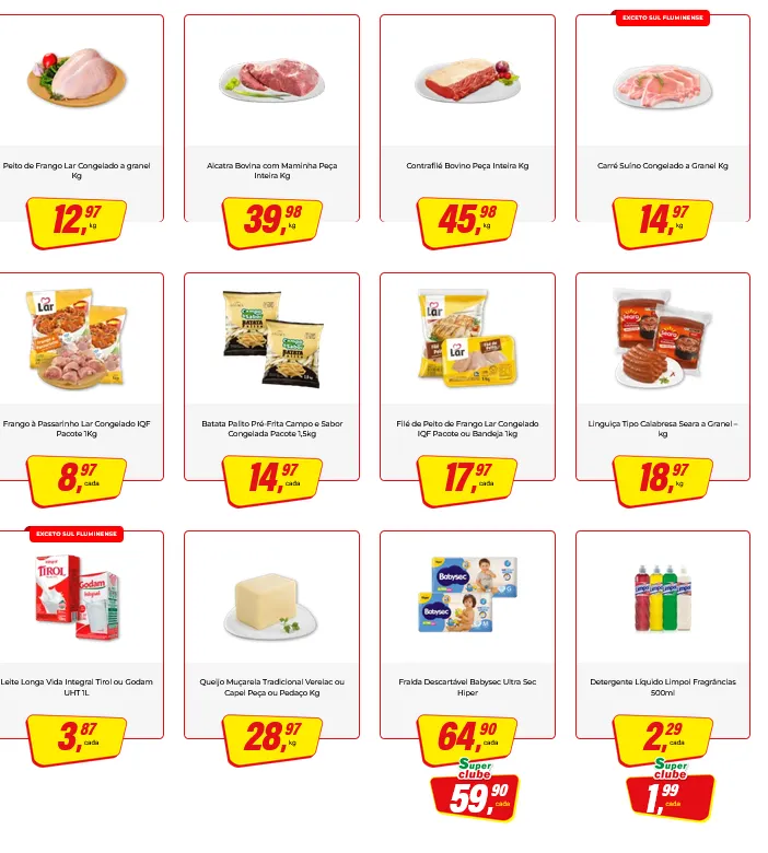 Encarte de  Folhetos Rede Supermarket 29 de janeiro até 30 de janeiro 2026 - Pagina 