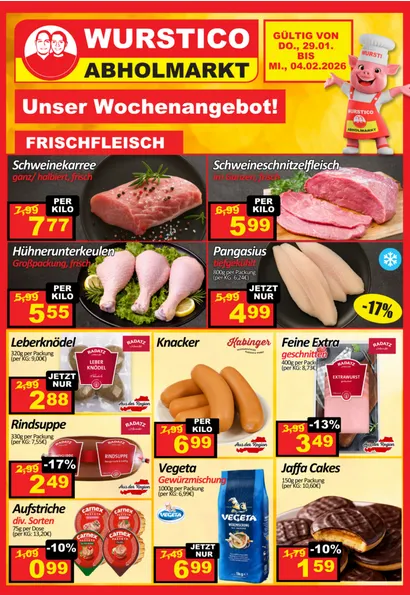  Wurstico Prospekte von 29. Jänner bis 4. Februar 2026 - Flugblätt seite  