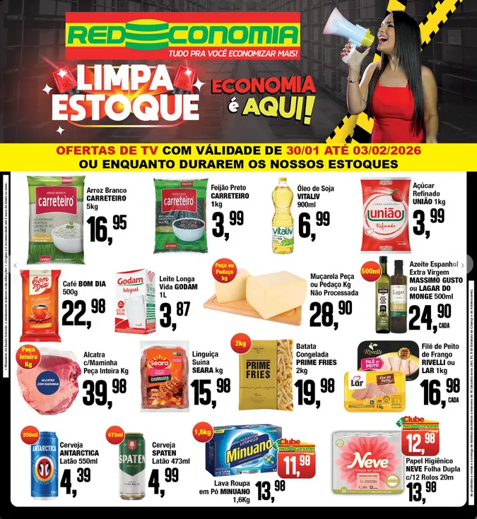 Encarte de  Folhetos Redeconomia  30 de janeiro até 3 de fevereiro 2026 - Pagina 