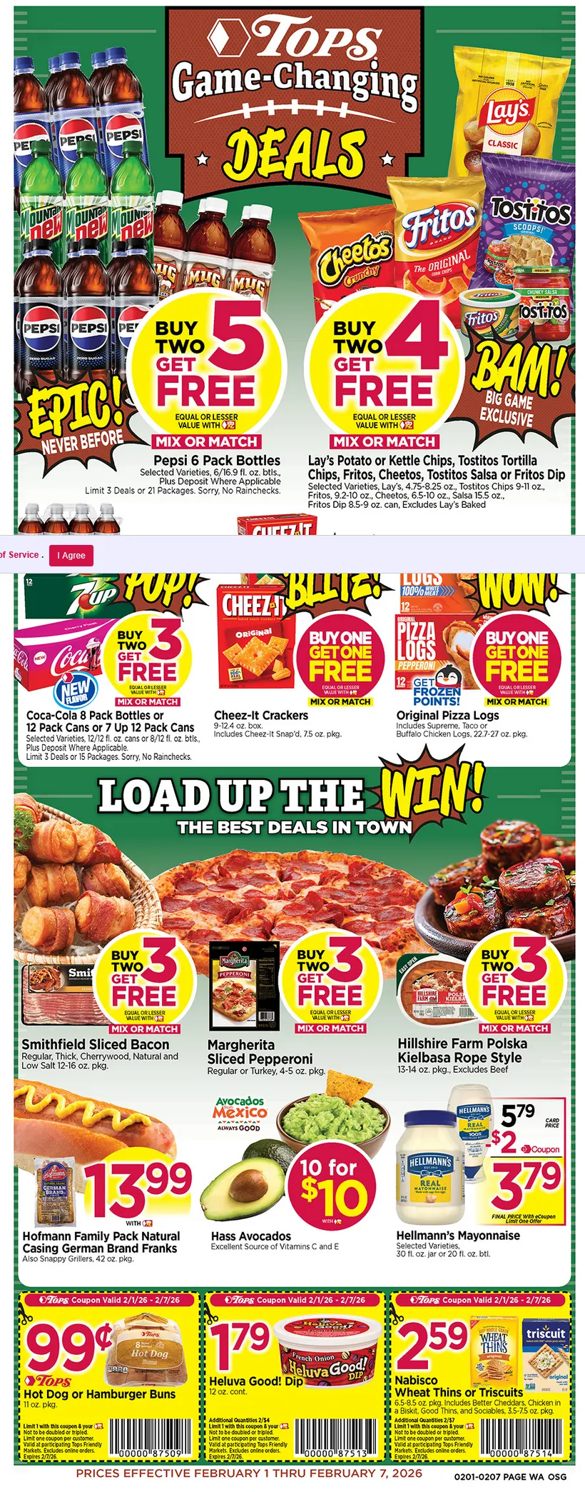 Weekly ad Tops Friendly Markets Sales from February 1 to February 7 2026 - Page 