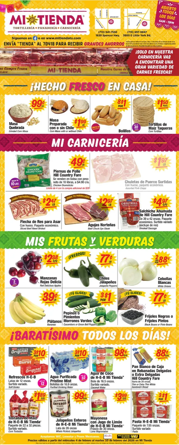 Weekly ad Mi Tienda SALES from February 4 to February 10 2026 - Page 1