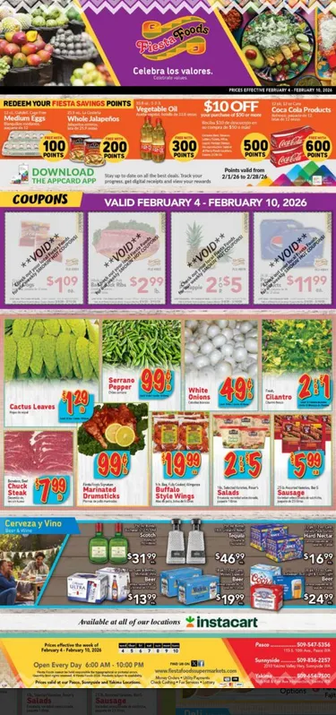 Weekly ad Fiesta Foods SuperMarkets Sales from February 4 to February 10 2026 - Page 1