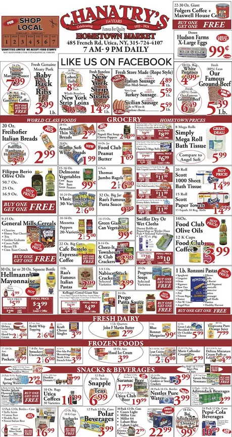 Weekly ad Chanatry's Hometown Market Sales from February 1 to February 7 2026 - Page 