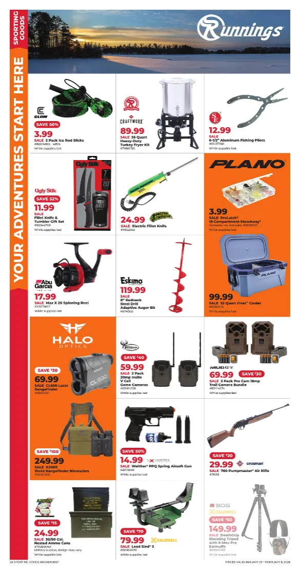 Weekly promotion Runnings Sales spanning from January 28 to February 8 2026 - Page  for Catalogue 365