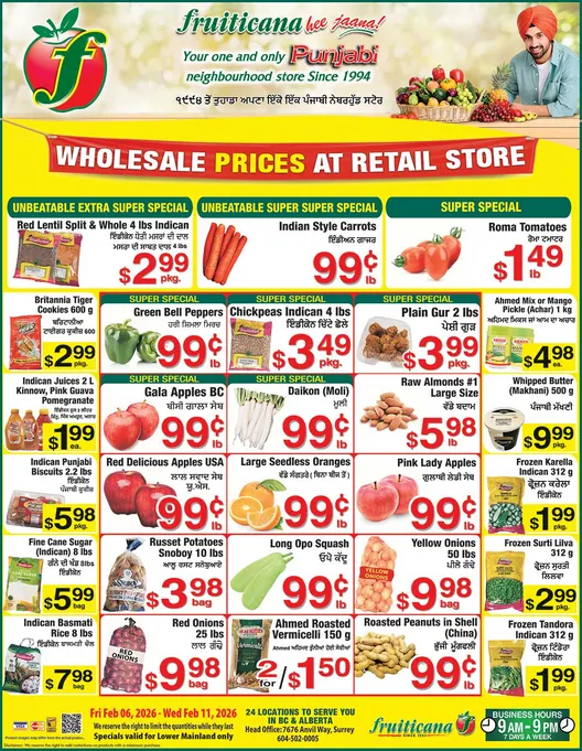 Fruiticana flyers  from February 6 to February 11 2026 - flyer page 