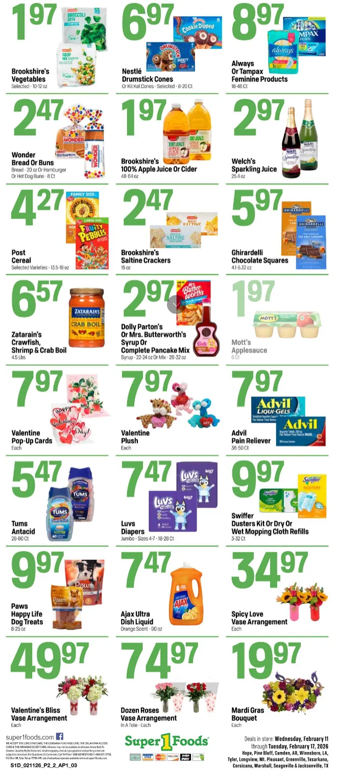Weekly ad Super 1 Foods Sales from February 11 to February 17 2026 - Page 2