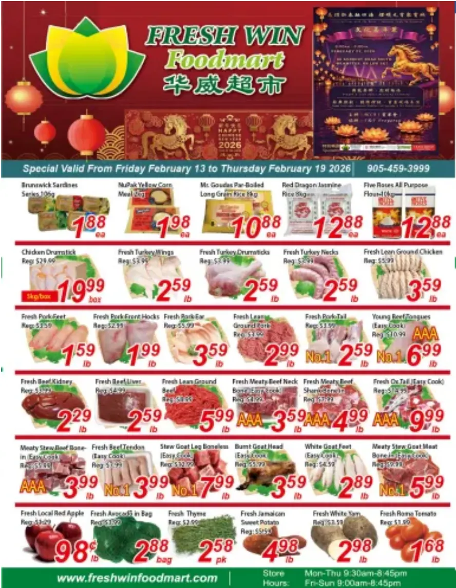 Fresh Win Foodmart Sales from February 13 to February 19 2026 - flyer page