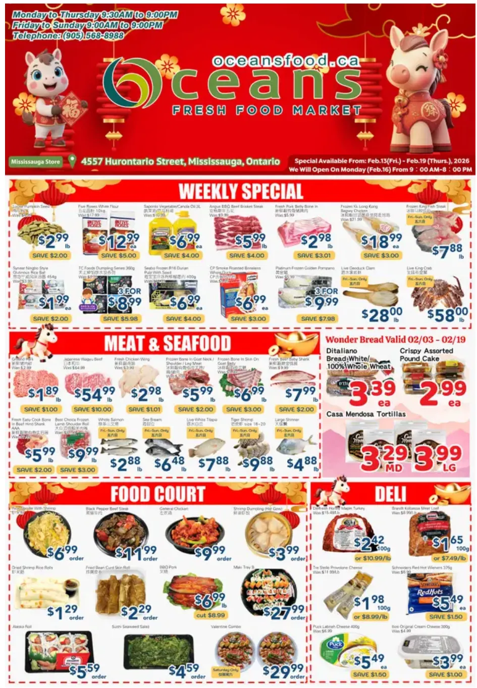 Oceans Sales from February 13 to February 19 2026 - flyer page